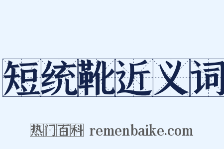 短统靴近义词是什么意思的图片